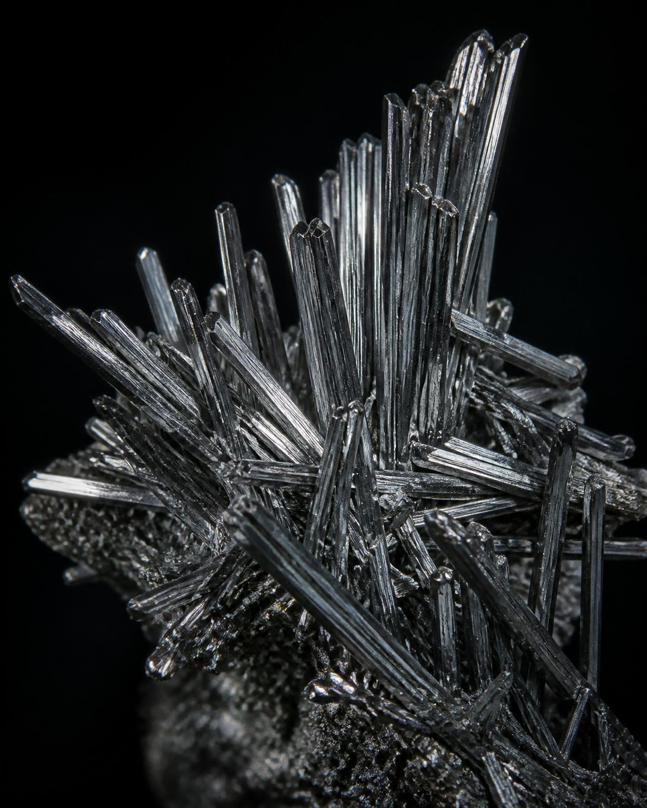 Muestra de mineral de antimonio